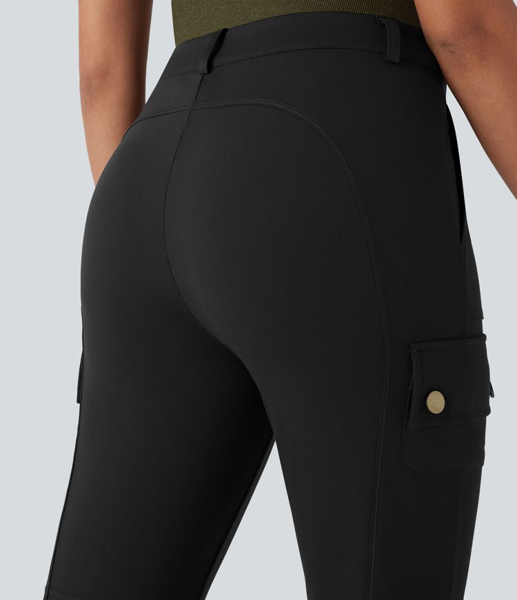 CurveLift™ Mid Rise Pockets Hiking Cargo Bootcut Pants