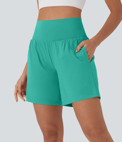 CurveLift™ Super High Waisted 2-in-1 Cool Touch Yoga Shorts 7" with Pockets