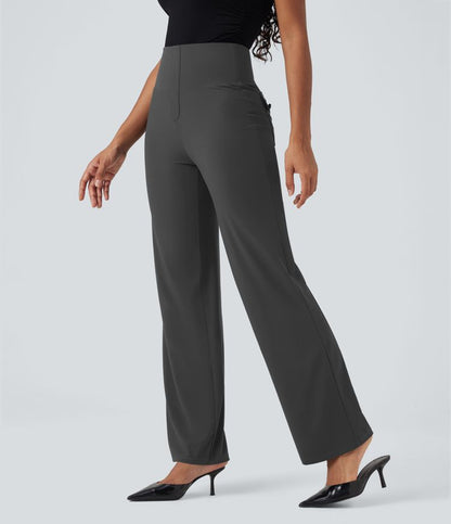 CurveLift™ High Waisted Tummy Control Straight Leg Work Pants
