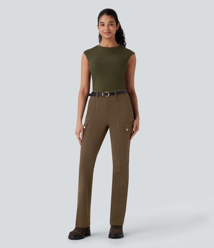 CurveLift™ Mid Rise Pockets Hiking Cargo Bootcut Pants