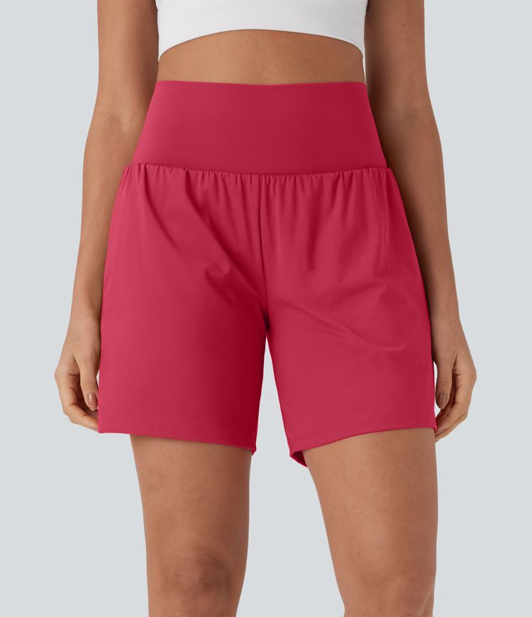 CurveLift™ Super High Waisted 2-in-1 Cool Touch Yoga Shorts 7" with Pockets