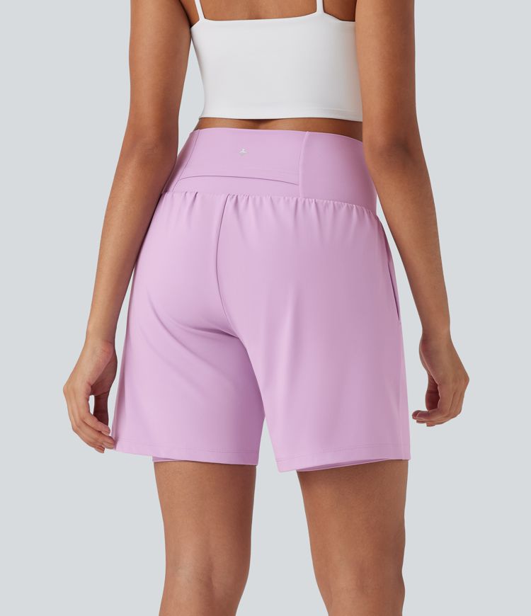 CurveLift™ Super High Waisted 2-in-1 Cool Touch Yoga Shorts 7" with Pockets