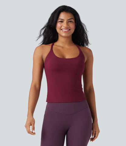 CurveLift™ Back Crossover Hem Yoga Cami Top