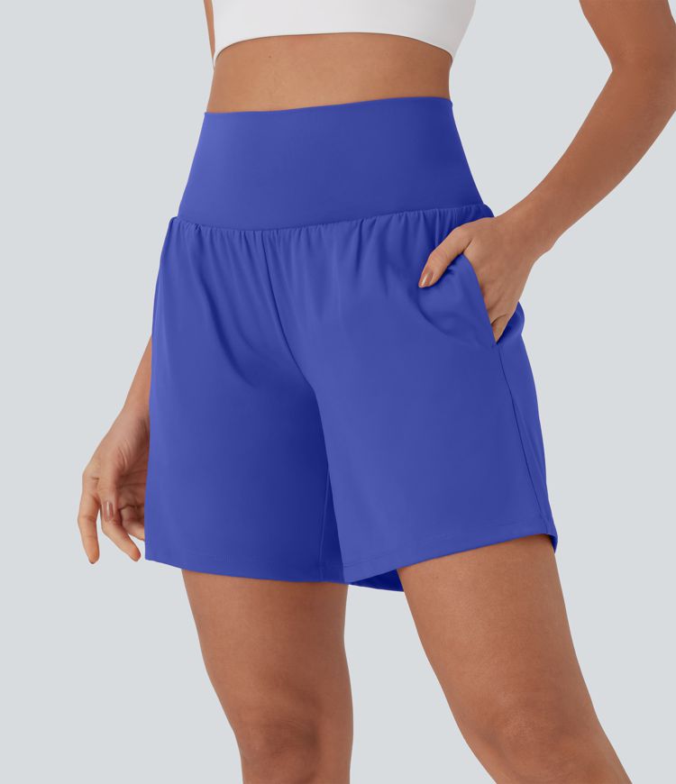 CurveLift™ Super High Waisted 2-in-1 Cool Touch Yoga Shorts 7" with Pockets