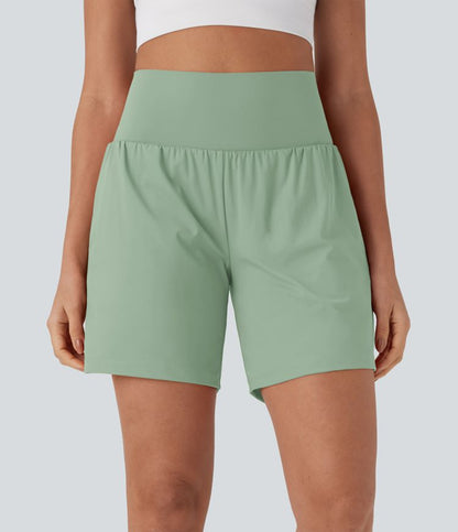 CurveLift™ Super High Waisted 2-in-1 Cool Touch Yoga Shorts 7" with Pockets