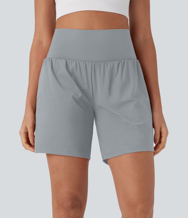 CurveLift™ Super High Waisted 2-in-1 Cool Touch Yoga Shorts 7" with Pockets