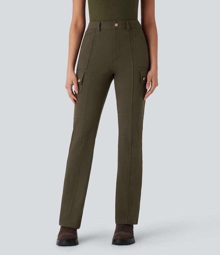CurveLift™ Mid Rise Pockets Hiking Cargo Bootcut Pants