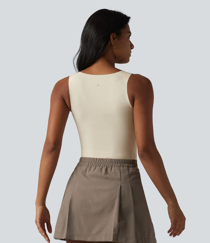 CurveLift™ Square Neck Built-in Bra Casual Tank Top B-E Cups