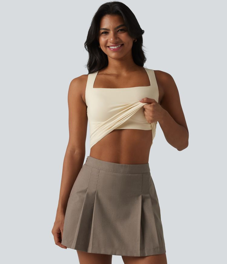 CurveLift™ Square Neck Built-in Bra Casual Tank Top B-E Cups