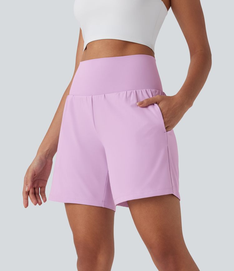 CurveLift™ Super High Waisted 2-in-1 Cool Touch Yoga Shorts 7" with Pockets