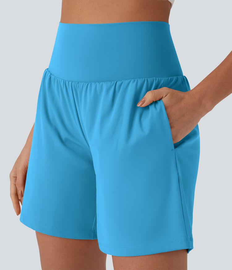 CurveLift™ Super High Waisted 2-in-1 Cool Touch Yoga Shorts 7" with Pockets