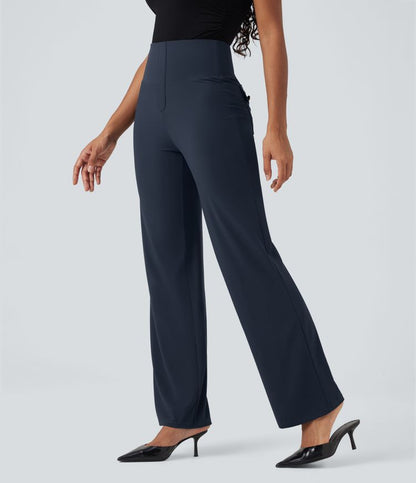 CurveLift™ High Waisted Tummy Control Straight Leg Work Pants