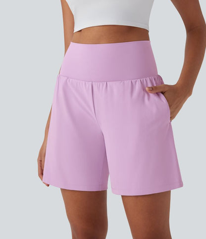 CurveLift™ Super High Waisted 2-in-1 Cool Touch Yoga Shorts 7" with Pockets