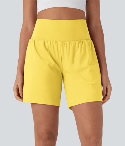 CurveLift™ Super High Waisted 2-in-1 Cool Touch Yoga Shorts 7" with Pockets