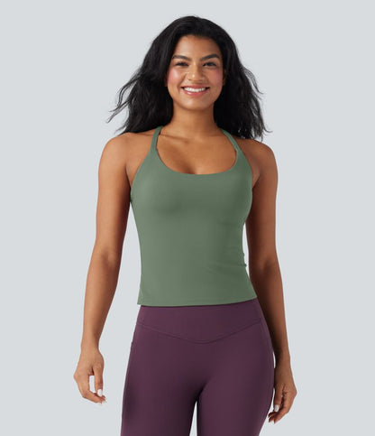 CurveLift™ Back Crossover Hem Yoga Cami Top