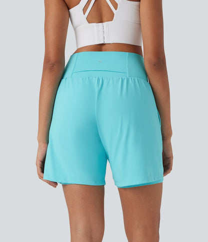 CurveLift™ Super High Waisted 2-in-1 Cool Touch Yoga Shorts 7" with Pockets