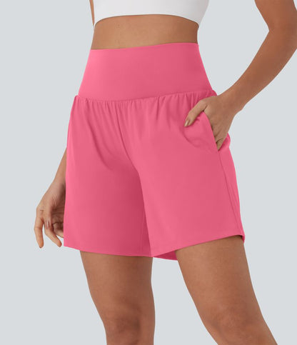 CurveLift™ Super High Waisted 2-in-1 Cool Touch Yoga Shorts 7" with Pockets