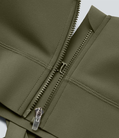 CurveLift™ Medium Support Push Up Zipper Adjustable Buckle Quick Dry Running