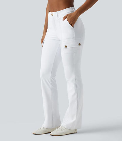 CurveLift™ Mid Rise Pockets Hiking Cargo Bootcut Pants