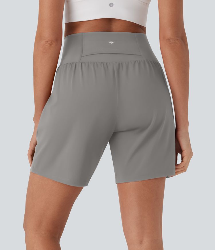 CurveLift™ Super High Waisted 2-in-1 Cool Touch Yoga Shorts 7" with Pockets