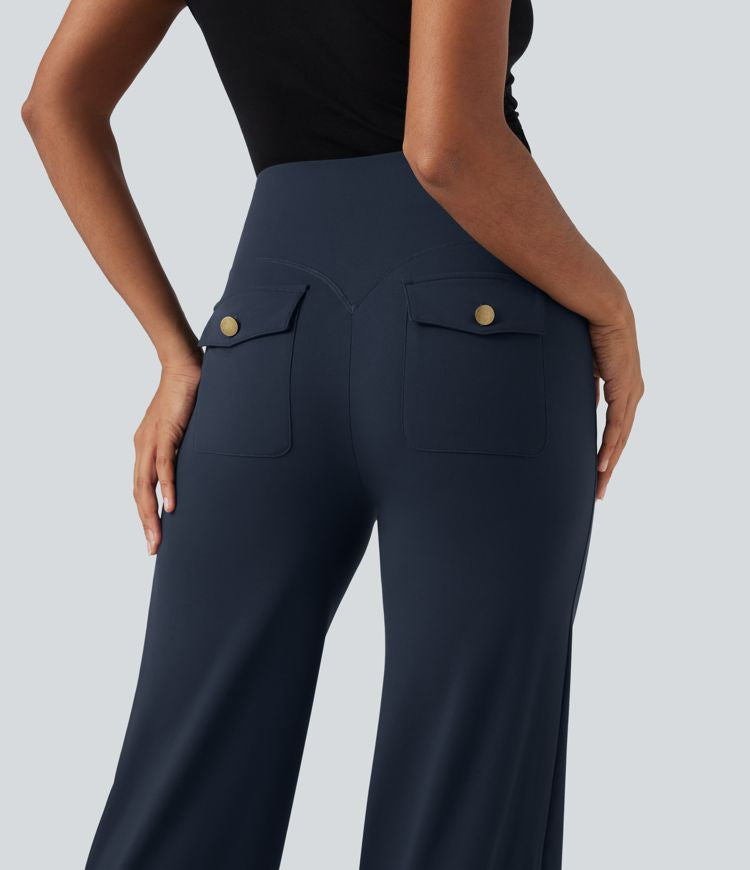 CurveLift™ High Waisted Tummy Control Straight Leg Work Pants