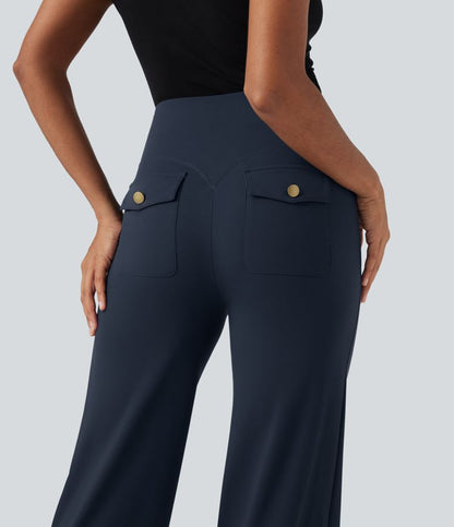 CurveLift™ High Waisted Tummy Control Straight Leg Work Pants