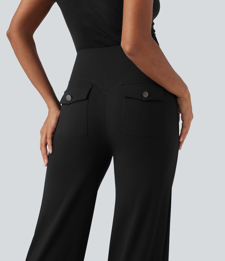 CurveLift™ High Waisted Tummy Control Straight Leg Work Pants