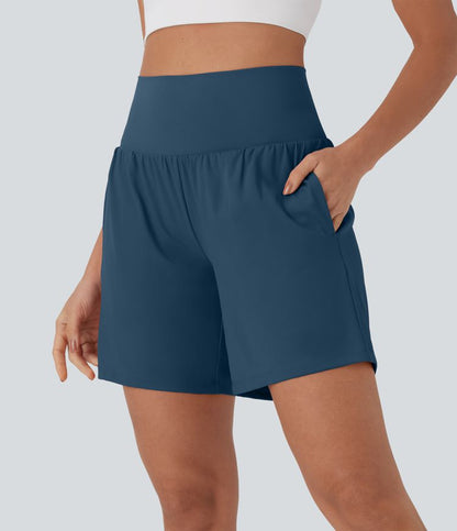 CurveLift™ Super High Waisted 2-in-1 Cool Touch Yoga Shorts 7" with Pockets