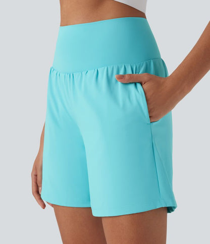 CurveLift™ Super High Waisted 2-in-1 Cool Touch Yoga Shorts 7" with Pockets