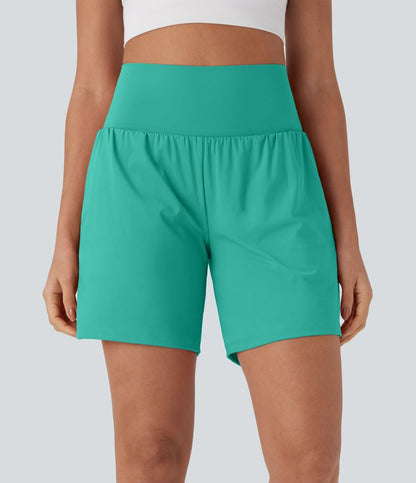 CurveLift™ Super High Waisted 2-in-1 Cool Touch Yoga Shorts 7" with Pockets