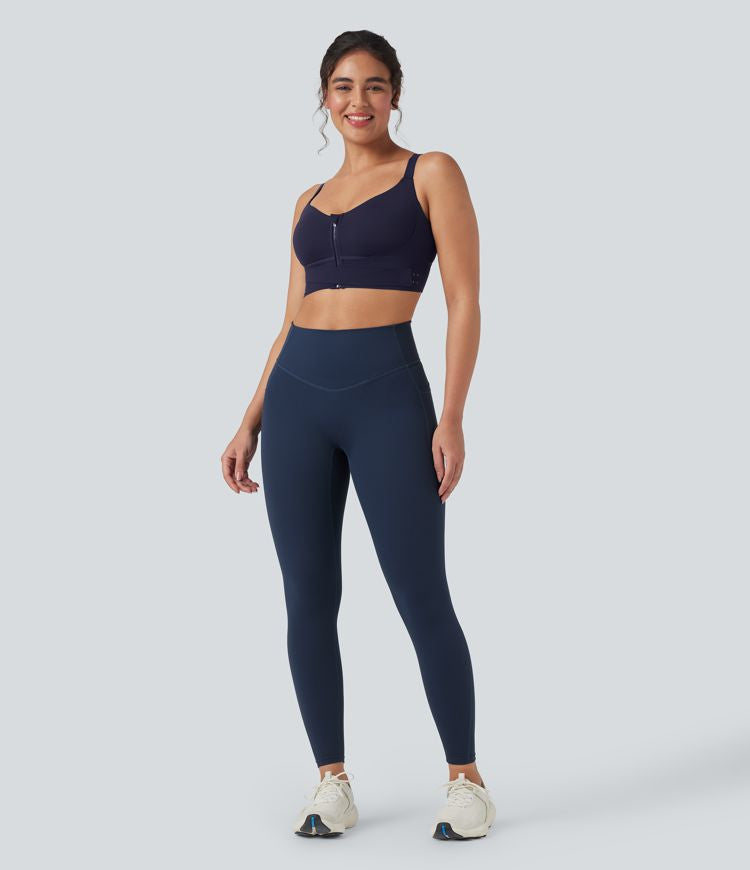 CurveLift™ Medium Support Push Up Zipper Adjustable Buckle Quick Dry Running