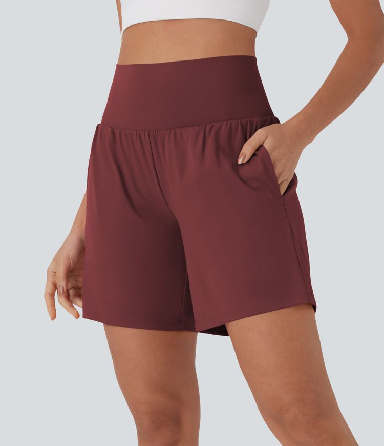 CurveLift™ Super High Waisted 2-in-1 Cool Touch Yoga Shorts 7" with Pockets