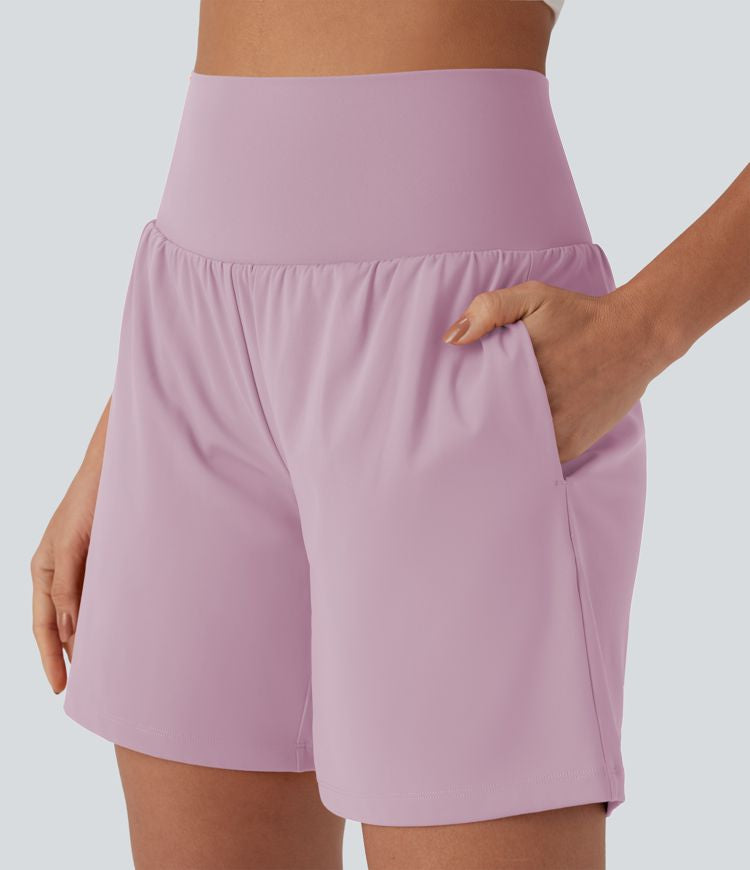 CurveLift™ Super High Waisted 2-in-1 Cool Touch Yoga Shorts 7" with Pockets
