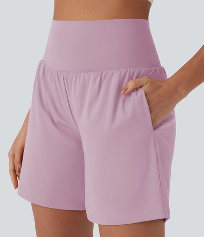 CurveLift™ Super High Waisted 2-in-1 Cool Touch Yoga Shorts 7" with Pockets