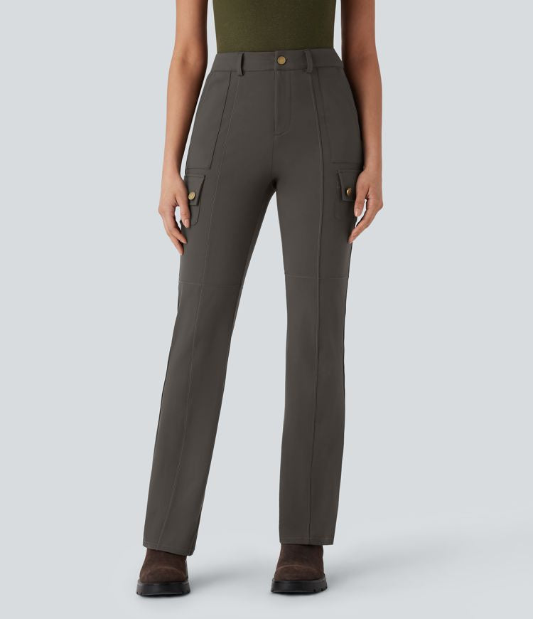 CurveLift™ Mid Rise Pockets Hiking Cargo Bootcut Pants