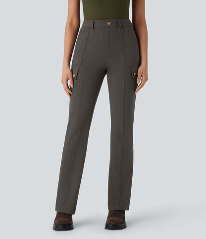 CurveLift™ Mid Rise Pockets Hiking Cargo Bootcut Pants