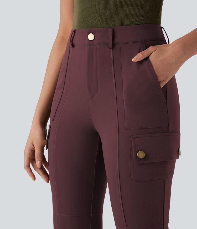 CurveLift™ Mid Rise Pockets Hiking Cargo Bootcut Pants