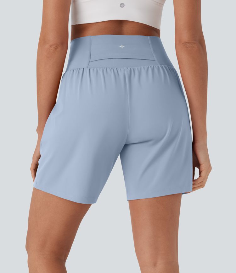 CurveLift™ Super High Waisted 2-in-1 Cool Touch Yoga Shorts 7" with Pockets