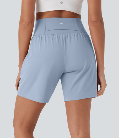 CurveLift™ Super High Waisted 2-in-1 Cool Touch Yoga Shorts 7" with Pockets
