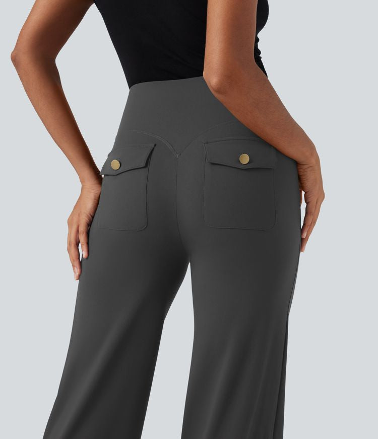 CurveLift™ High Waisted Tummy Control Straight Leg Work Pants