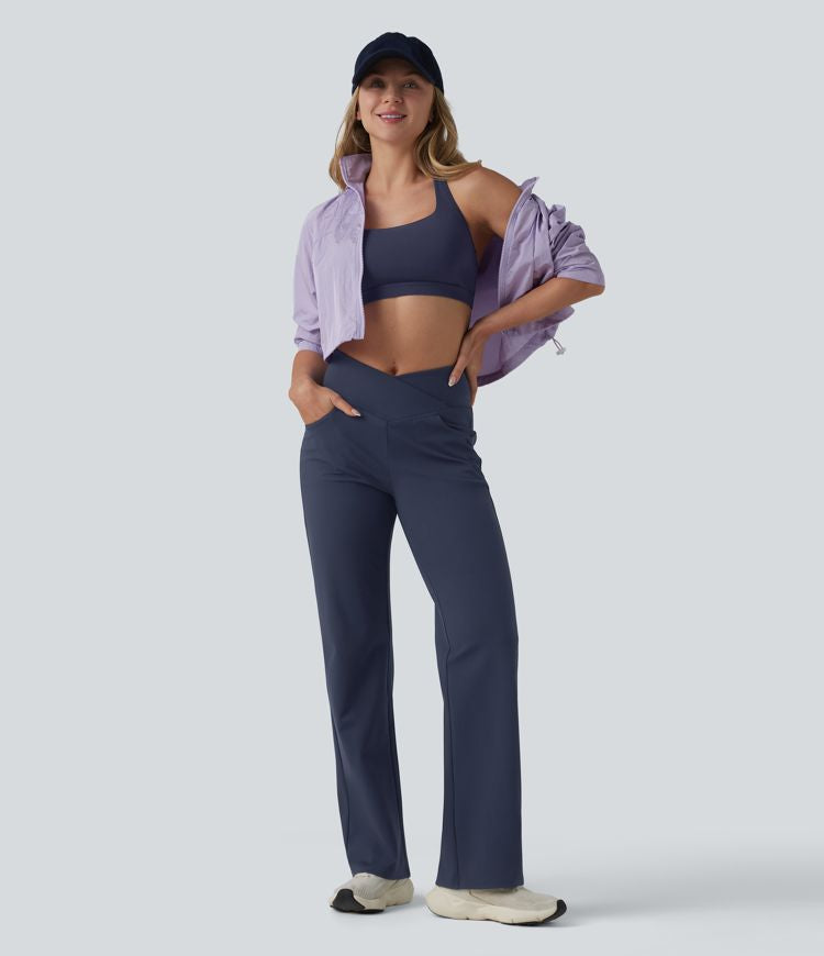 CurveLift™ High Waisted Tummy Control Yoga Straight Leg Pants with Pockets