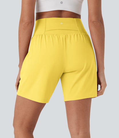 CurveLift™ Super High Waisted 2-in-1 Cool Touch Yoga Shorts 7" with Pockets