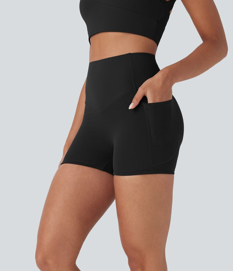 CurveLift™ High Waisted Butt Lifting Tummy Control Pocket Shorts