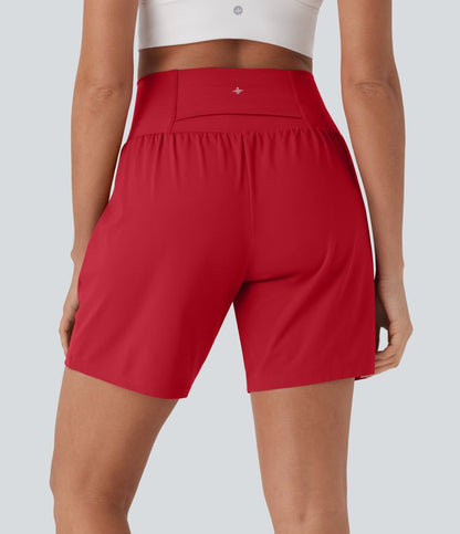 CurveLift™ Super High Waisted 2-in-1 Cool Touch Yoga Shorts 7" with Pockets