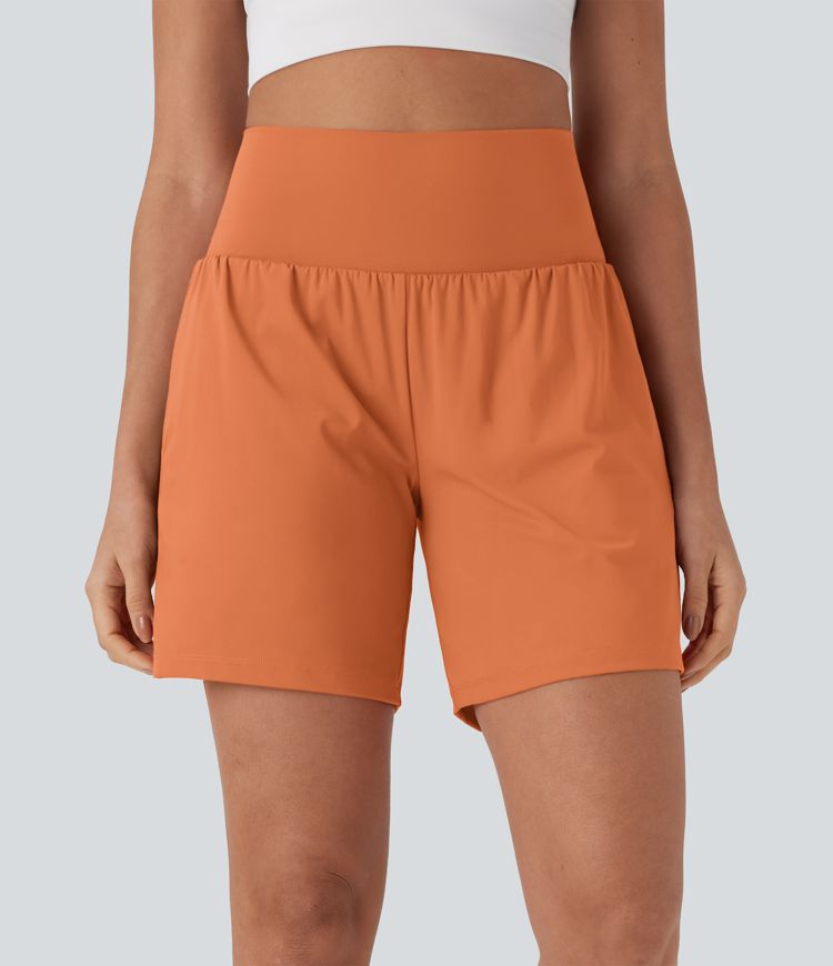 CurveLift™ Super High Waisted 2-in-1 Cool Touch Yoga Shorts 7" with Pockets