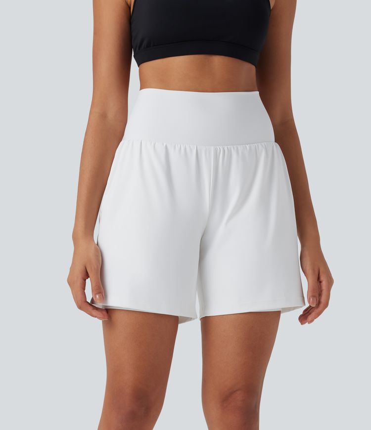 CurveLift™ Super High Waisted 2-in-1 Cool Touch Yoga Shorts 7" with Pockets