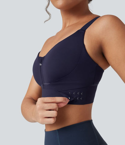 CurveLift™ Medium Support Push Up Zipper Adjustable Buckle Quick Dry Running