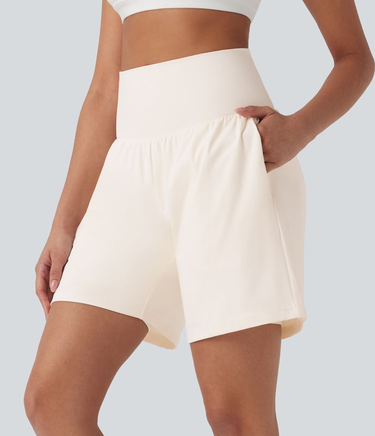 CurveLift™ Super High Waisted 2-in-1 Cool Touch Yoga Shorts 7" with Pockets