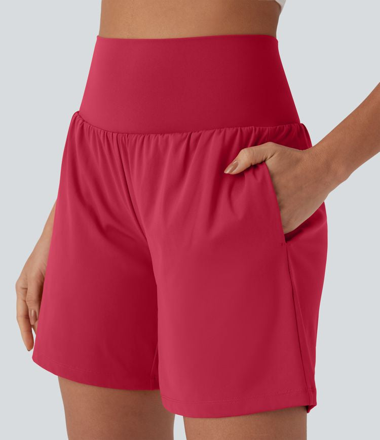 CurveLift™ Super High Waisted 2-in-1 Cool Touch Yoga Shorts 7" with Pockets