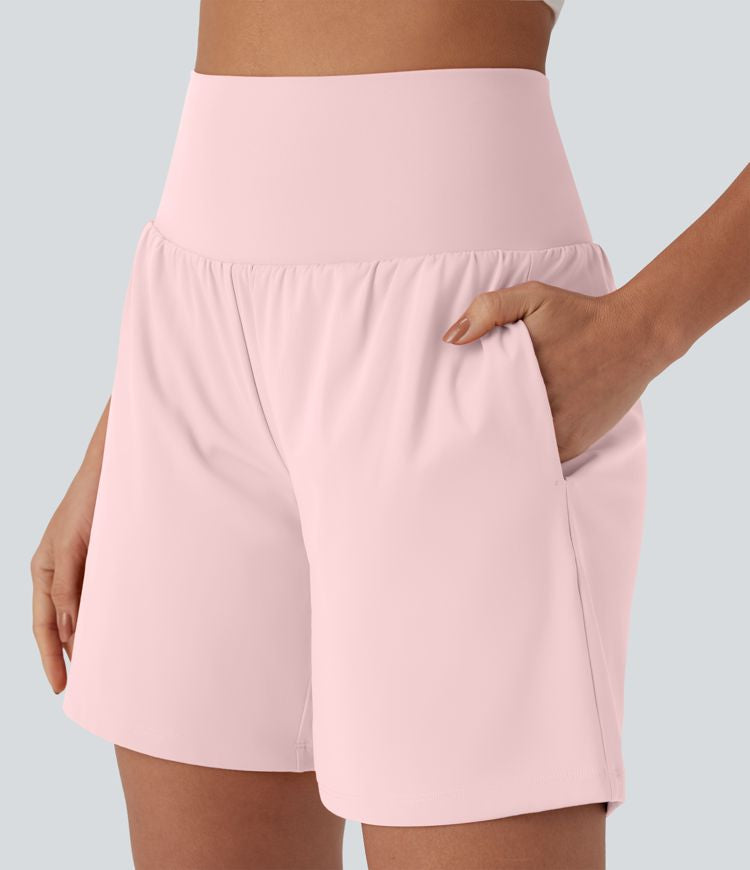 CurveLift™ Super High Waisted 2-in-1 Cool Touch Yoga Shorts 7" with Pockets